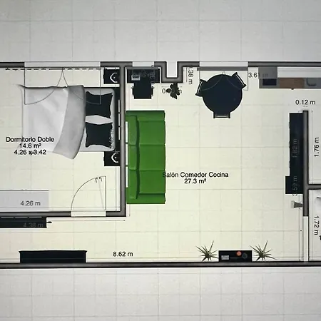 Апартаменты Centrico Y Acogedor Eva Санта-Крус-де-Тенерифе